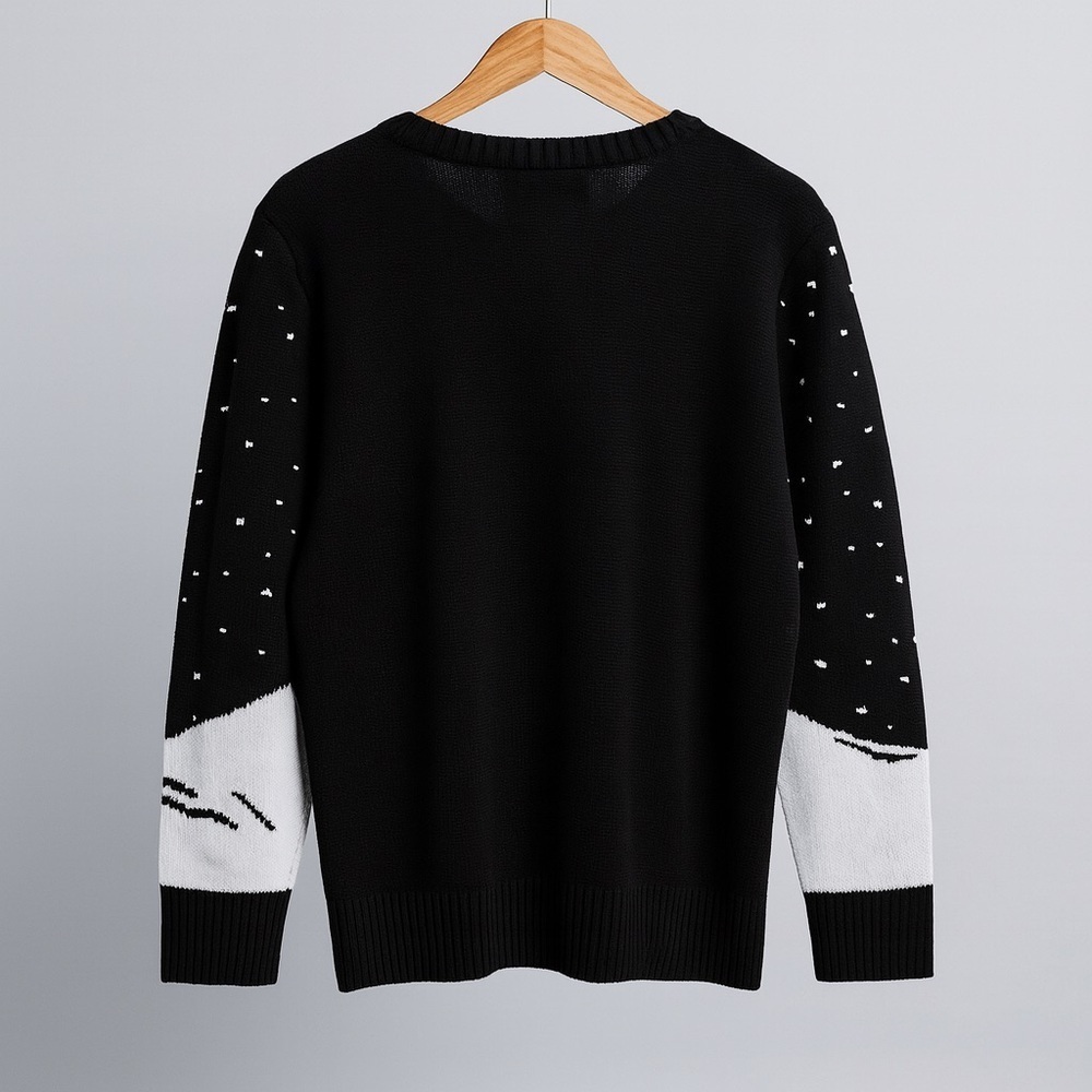 Dr. Seuss Black Grinch Crewneck Sweater - Picture 2 of 9
